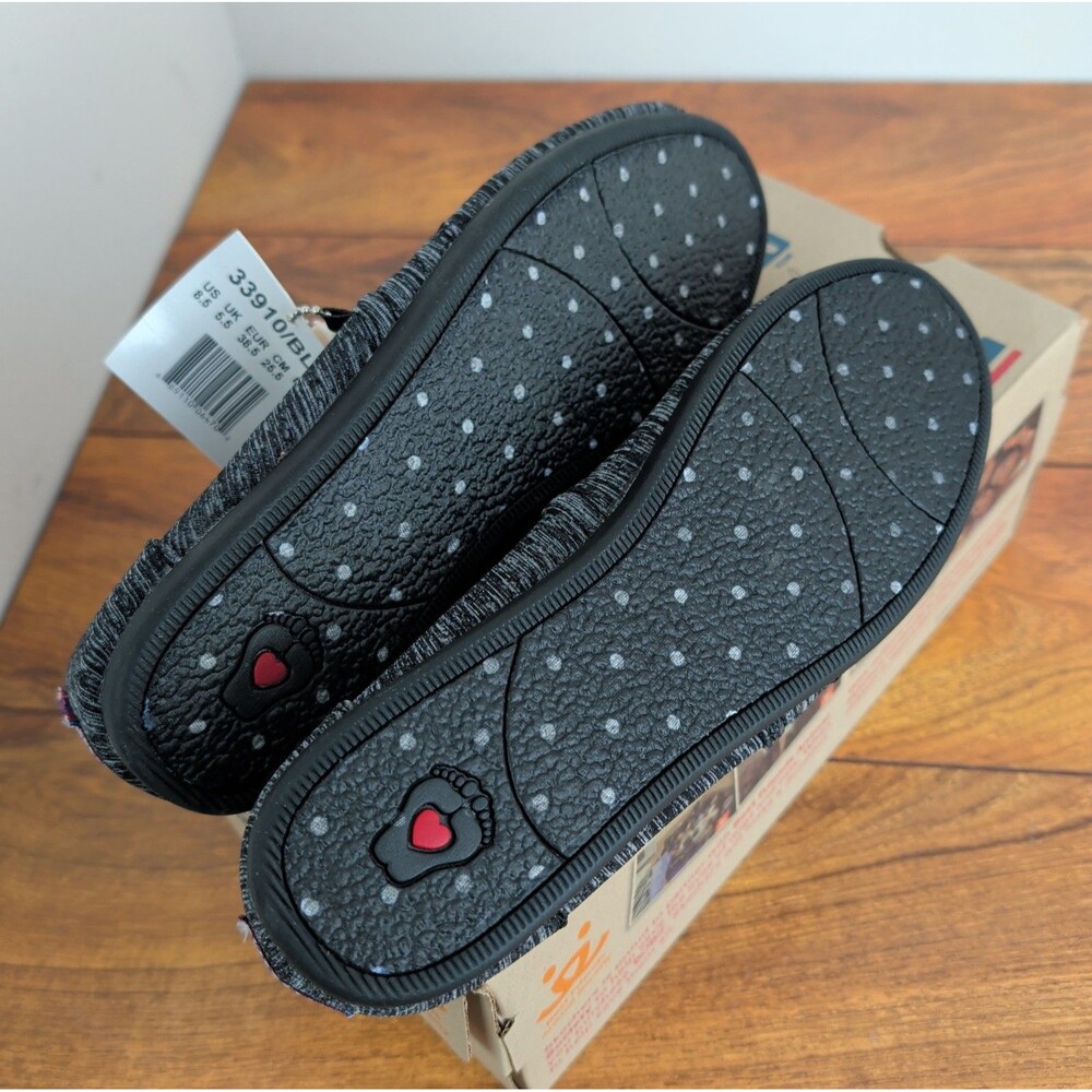 NWT Women's Bobs from Skechers Grey Size 8.5 Memory Foam Stretch Fit - Picture 7 of 11